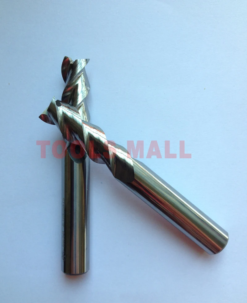 2pcs 10mm 3 Flutes Aluminium Milling Tools Carbide CNC Endmill Router bits hrc50 D10*25*D10*75