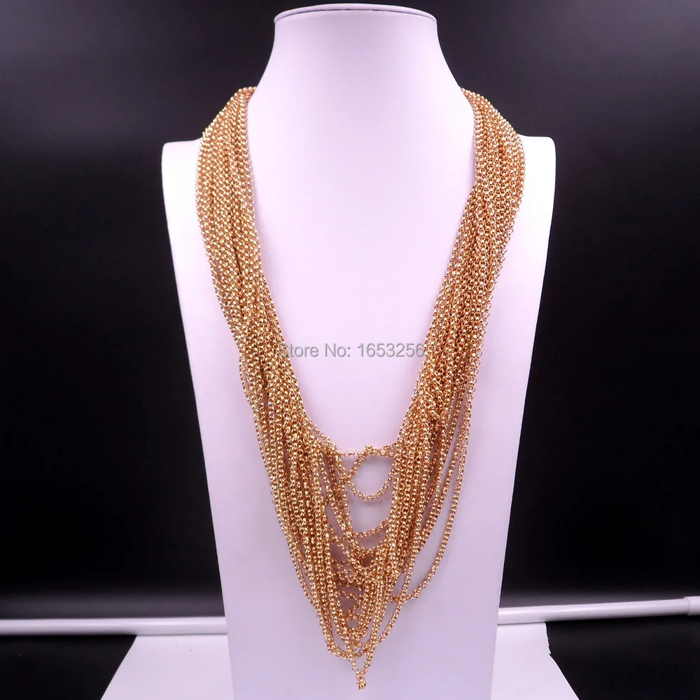 Lot of 3 Meter Fashion Stainless Steel 3mm Round Rolo  Link Chain Jewelry Finding /Marking Chain DIY