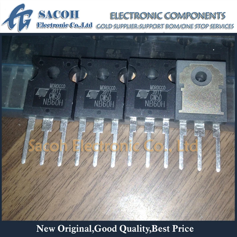 

New Original 5Pcs/Lot STGW50NB60H GW50NB60H OR STGW50NC60W GW50NC60W TO-247 50A 600V Short Circuit Rugged IGBT