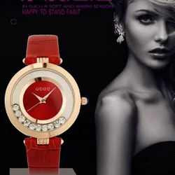 2018 Fashion GUOU Wrist Watch Luxury Glitter Diamond Ladies Women Watches Casual Girl Women's Clock montre femme reloj mujer