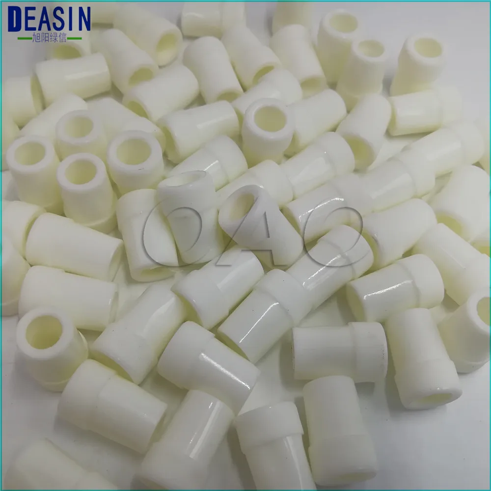 200 PCS Autoclavable  Dental Suction Tube Adaptor Saliva Swivel Ejector Convertor