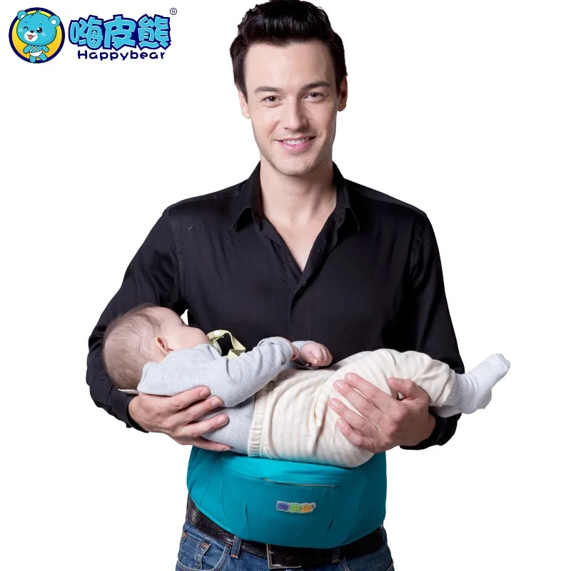 HappyBear Fashion Baby Carrier Hipseat Baby Backpack Ergonomic Carrier 5 in 1 Multifunctional Baby Wrap Slings for Babies 8026