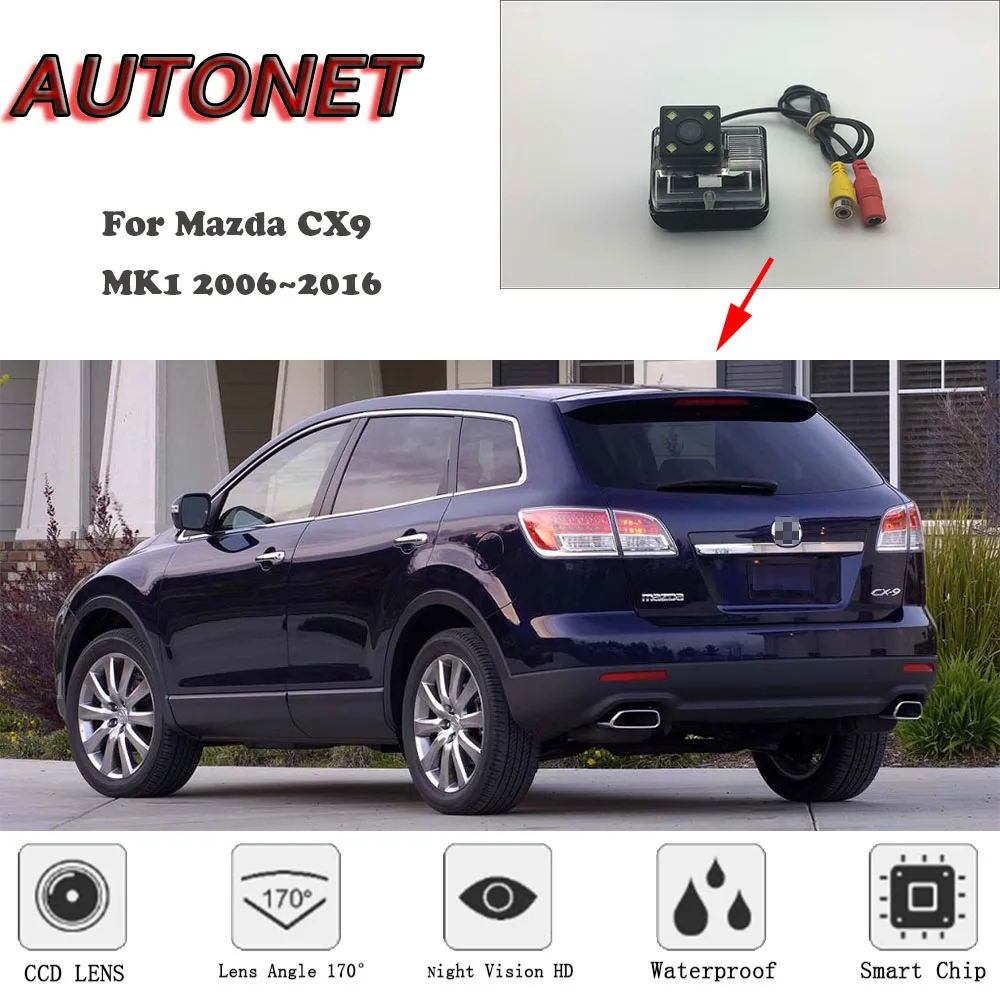 AUTONET HD Night Vision Backup Rear View camera For Mazda  CX9 CX 9 MK1 2006~2016 /license plate camera