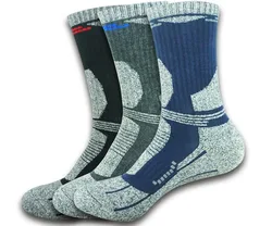 Calcetines largos térmicos de invierno para hombre, medias gruesas de algodón para Snowboard, 3 pares, L 10-13