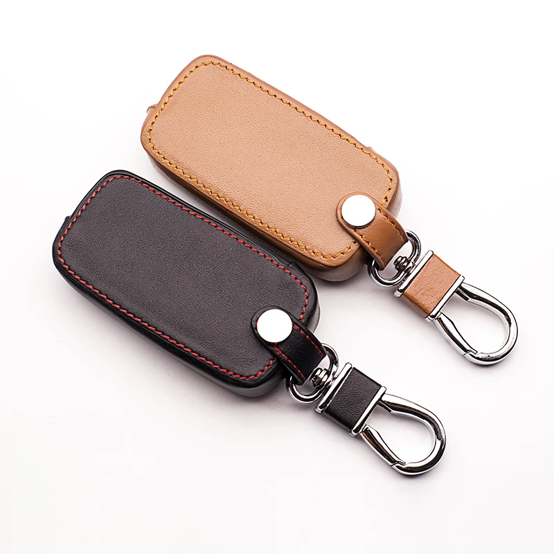 Top layer leather Genuine Leather Protect Shell Protective Case Key Ring Case For Jeep 2016 Renegade Keyboard cover Car wallet