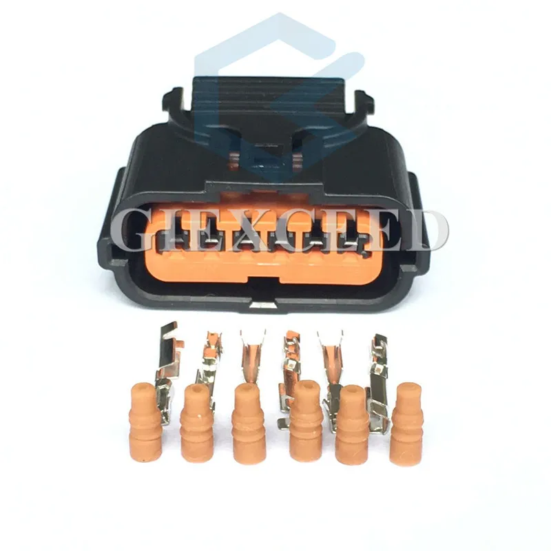 2 Sets 6 Pin HP286-06021 Female Automotive PDC Connector AC Assembly Reverse Sensor Reversing Radar Plug For HYUNDAI KIA