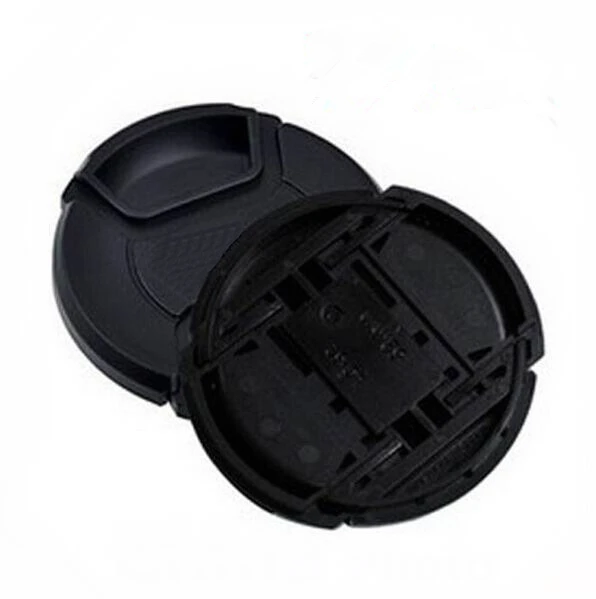 10pcs/lot 49 52 55 58 62 67 72 77 82 86mm center pinch Snap-on cap cover for camera Lens without logo