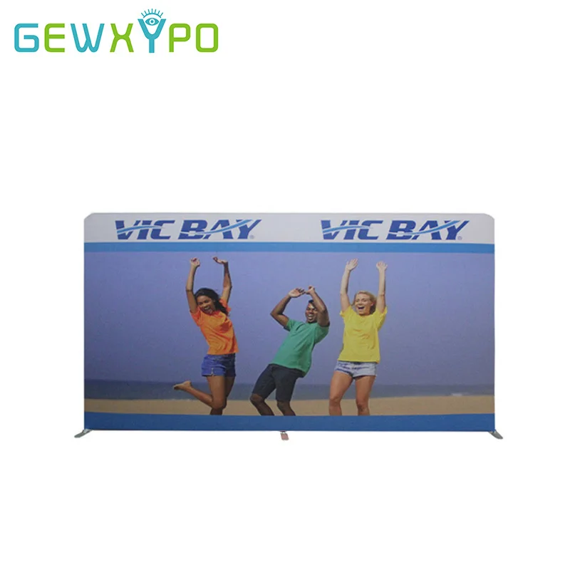 15'X7.5' Trade show Signs Aluminum Folding Tube Backdrop Display Wall With Easy Fabric Cover Pillow Case Custom Banner Printing