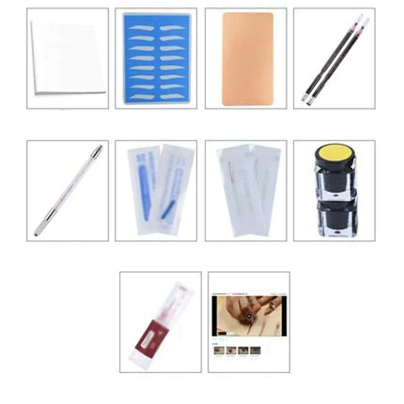 Tattoos Tool Semipermanent Makeup Tools Fit Various Eyebrow Pencil Practial Skin Tattoo Suit Beauty Tatoo Equipment Supplies