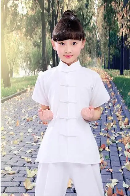 

Kids Kung fu Suit Chinese Martial arts Children Tai Chi Summer Tang Vintage Performance