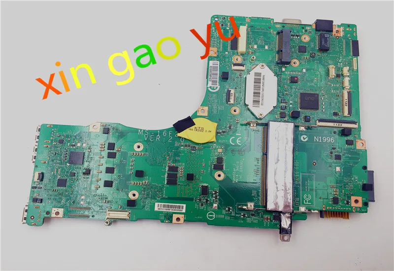 Original For MSI gt60 GT680 Laptop Motherboard  MS-16F2 MS-16F21 VER 2.0 DDR3 100% Tested Perfectly