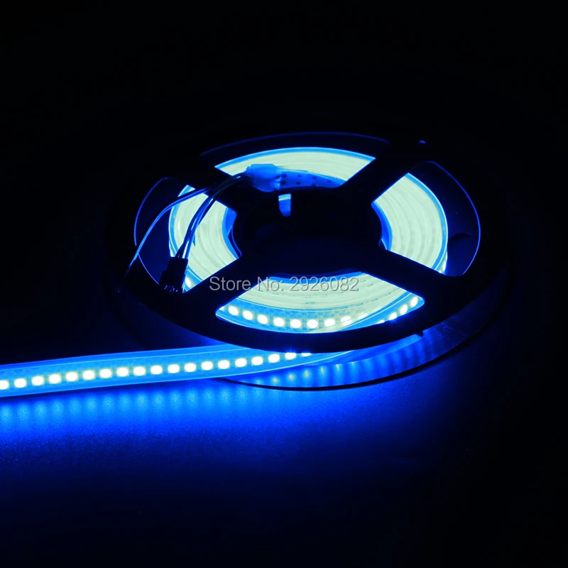 Adresseerbare 144 LEDs/M WS2812B LED-strip WS2812 Digitale 5050 SMD Flexibele tape IP67 Waterdichte buitenverlichting Decoratie WITTE PCB