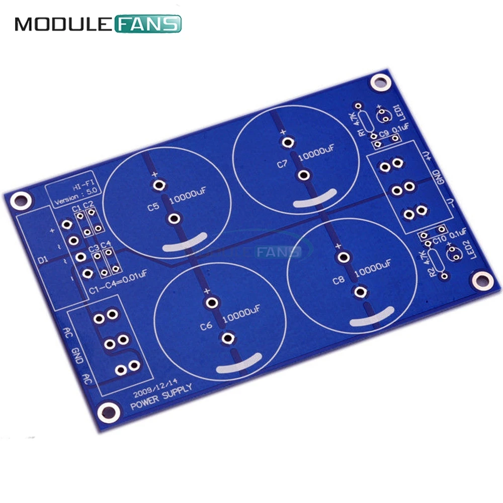 4*10000uF four 10000uF 50V Rectifier Filter Power Supply Board For LM3886TF TDA7293 PCB Module LM3886 Amplifier