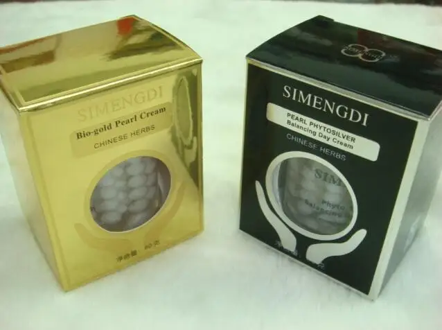 

Hot wholesale 6pcs/lot Skin Care SIMENGDI Phyto-Silver Balancing Day Cream/Bio gold pearl cream night cream W5K6