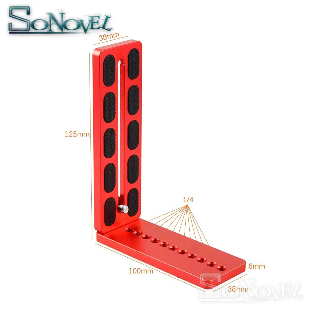 แนวตั้ง Quick Release L ฐาน Grip สำหรับ Canon กล้อง Nikon DSLR & Zhiyun DJI Gimbal Stabilizer