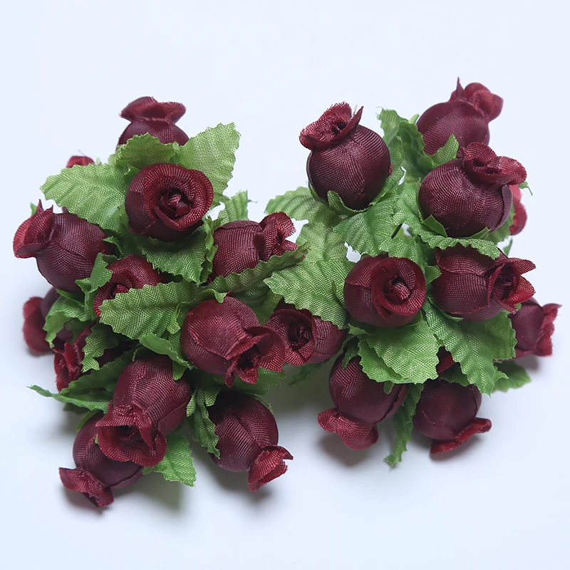 36/72/PCs Mini Künstliche Blumen Seide Rose Blumenstrauß Für Hochzeit Party Dekoration DIY Kranz Sammelalbum Zubehör – Detail 26