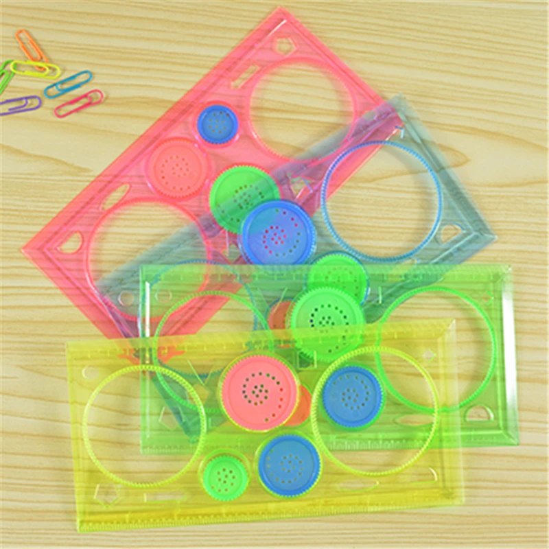 1 Pc Spirograph Geometric Ruler Drafting Tools Stationery For Students Drawing Set Learning Art Sets Creative Gift For Children