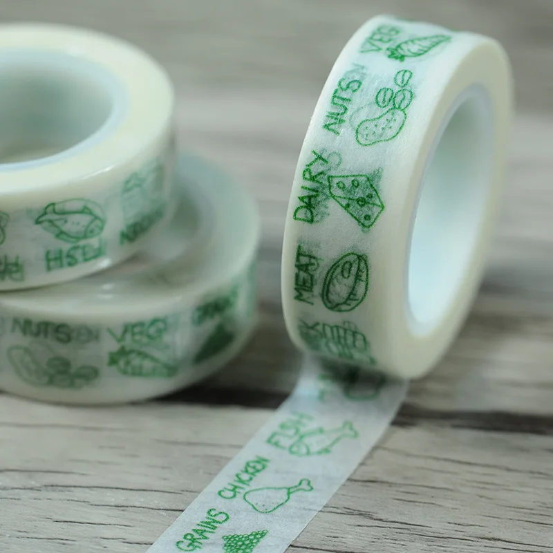 Free shipping green vegetable  washi tape/15mm*10m washi tape/lovely lift washi paper tape