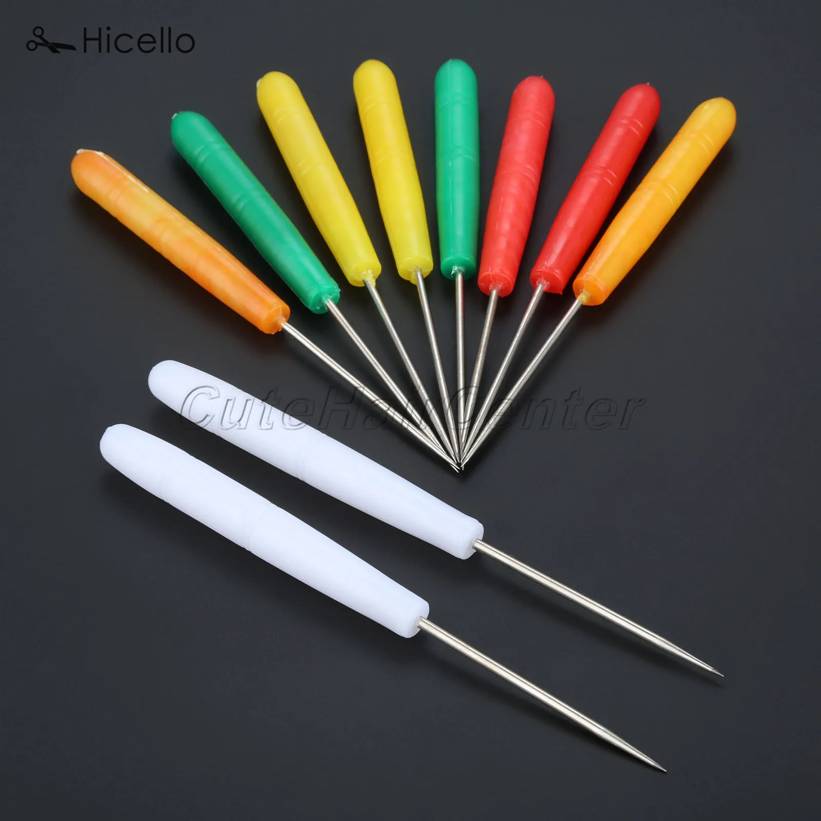 10PCS Sewing Awls Knitting 120MM Plastic dig holes Leather Cone DIY Tool playing eye or rivets Stitching Drill Hicello