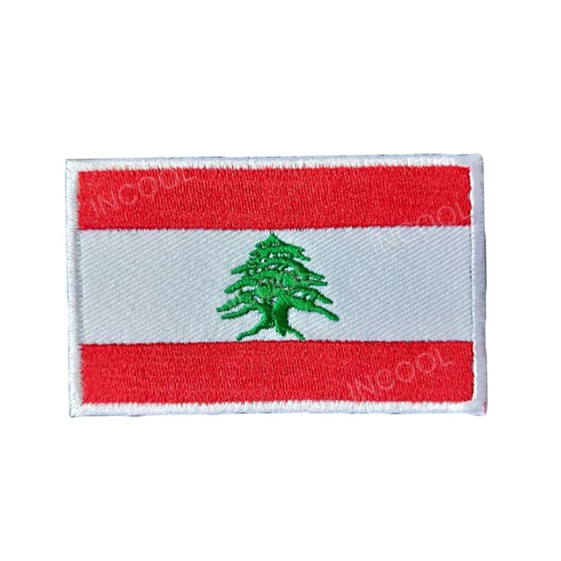 Georgia Jordan Lebanon Mongolia Palestine Turkmenistan Congo Embroidery Flag Patch Appliques Embroidered Patches