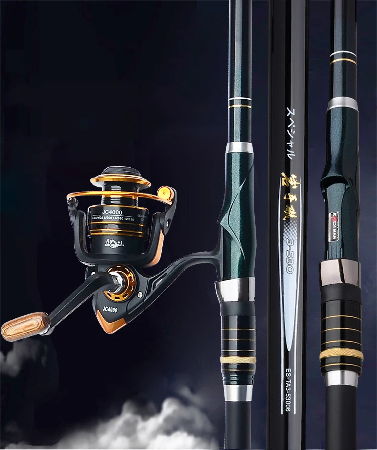 3.6M 4.5M 5.4M 6.3M High Carbon Fiber Rocky Telescopic Fishing Rod Spinning Rods Fishing Pole Feeder Carp Rods A132