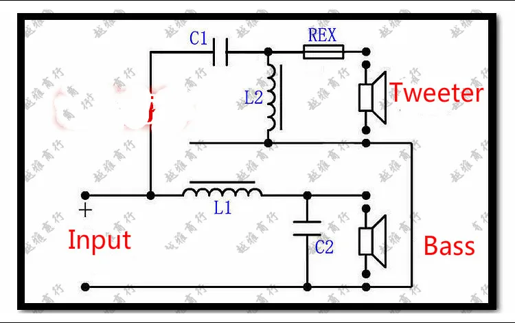 GHXAMP 350 watt 700 watt 2 Weg Crossover Audio Board Hochtöner Bass Lautsprecher Frequenz Teiler Für 4-8Ohm Lautsprecher Filter 2800 hz 2 stücke – Detail 3