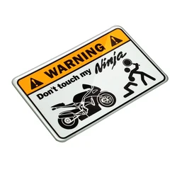 3D Warning Don't Touch My Ninja Motorbike Decals Tank Stickers Case for Kawasaki NINJA Tank Sticker 300R 400R ER-6N ER-5 ER6F