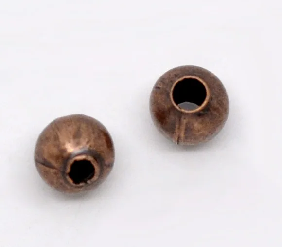 DoreenBeads Alloy Spacer Beads Ball Antique Copper  color About 4.0mm( 1/8