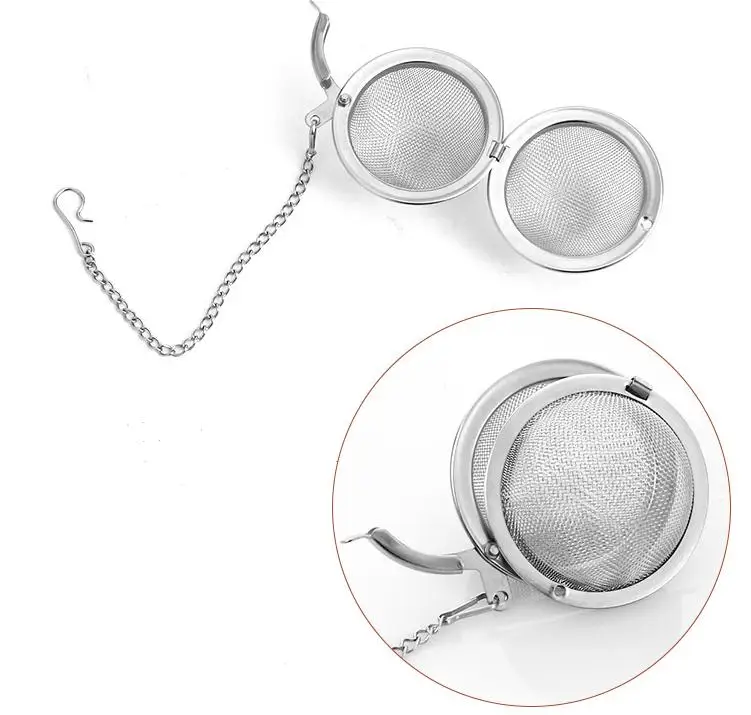 500pcs Stainless Steel Tea Pot Infuser Sphere Mesh Strainer Ball 5cm Stainless Steel SN1641