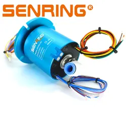 1 Passage Rotary Unions Electrical Slip Ring 6 /12/24 Circuits 5A Power with Port G1/4''