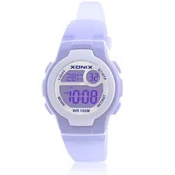 GOLDEN New Fashion Women Sports Waterproof 100m Ladies Jelly LED Digital Watchs Swim Dive Stopwatch Montre Femme Light HA