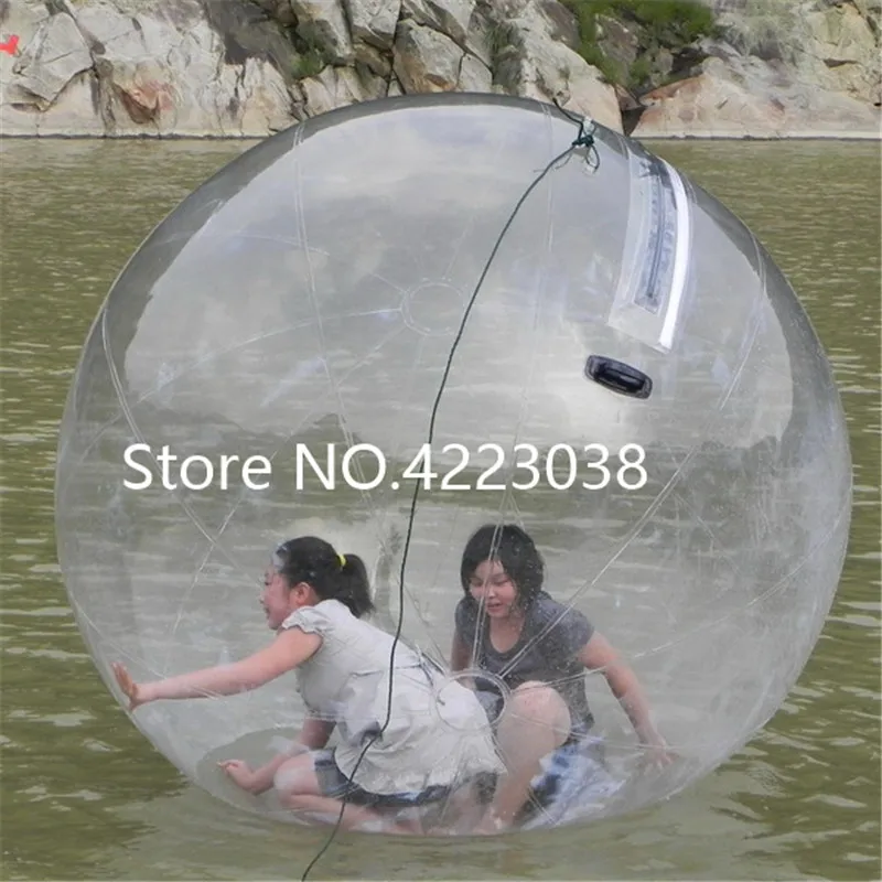 Free Shipping Water walking Ball Toy Ball With PVC 0.8mm and Germany TIZIP Zipper Of 2m Diameter For 1-2 Persons