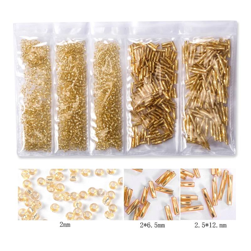 New packaging new match 30g/bag Seed beads Tube bead Glass Garment Seed Beads Accessory Bracelet Clothing Making Diy