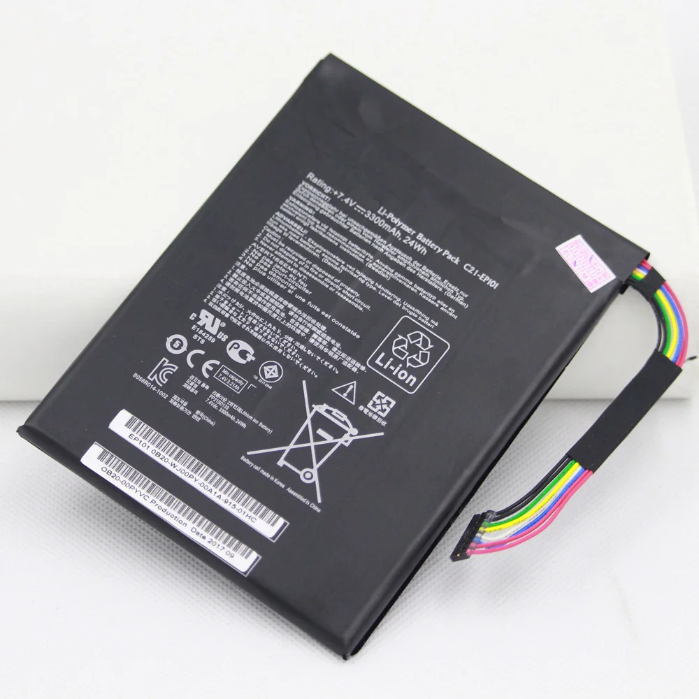 

ISUNOO C21-EP101 Tablet battery replacement for ASUS Eee Pad Transformer TR101 TF101 C21EP101 7.4v 3300mAh with Tools adhesive