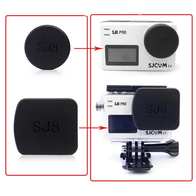 방수 케이스 렌즈 커버 하우징 프로텍터 캡 렌즈 후드 세트 SJCAM SJ8Pro SJ8plus SJ8Air 액션 카메라 액세서리