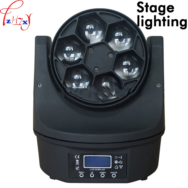 New LED bee-eye stage lighting 90W six bee-eye LED moving head beams of light bar stage theater lighting 90-240V 1PC