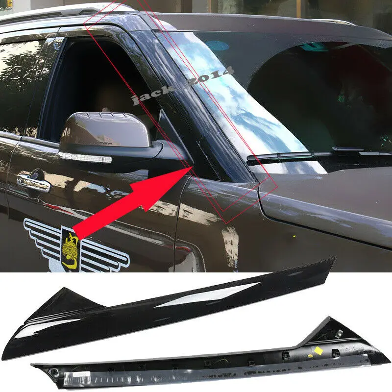 

ABS Front Glass Window Strip Frame Cover Trim Fit For Ford Explorer 2016 2017 2018