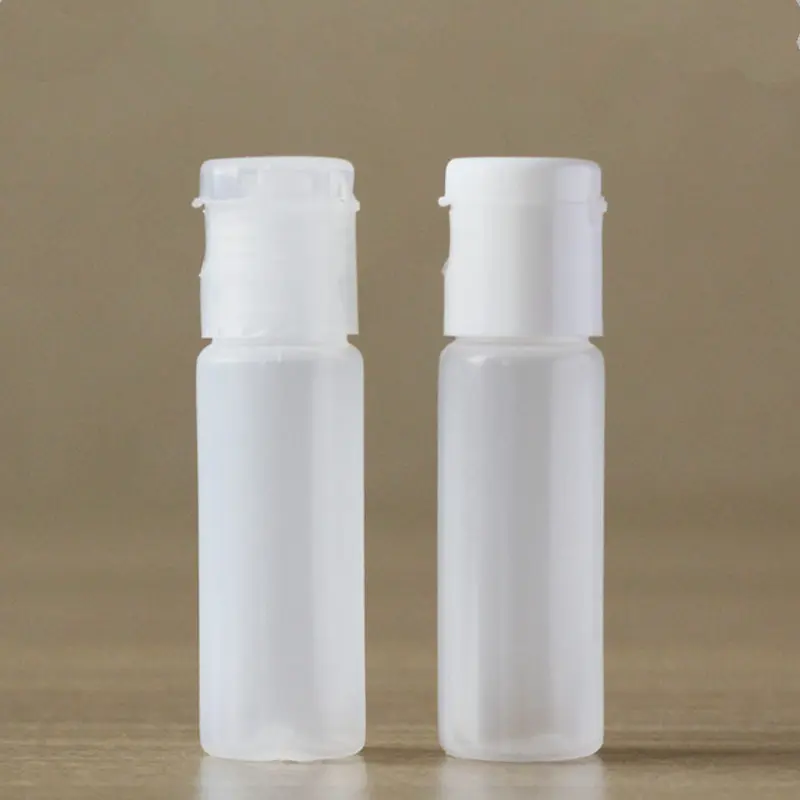 10ml Transparent Plastic Bottle Crystal Clear Originales Refillable Flip Top Cap Perfume Water Empty Packaging Bottle