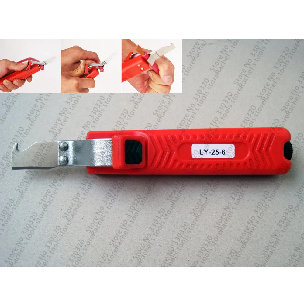 LY25-6 wire stripper knife PVC,rubber,PTTE silicone cable stripping knife electrician knife