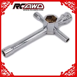 RCAWD Cross Wrench Wheel Wrench Large Mini For RC Model Car Repairing 7mm 8mm 10mm 12mm 17mm Or 4mm 4.5mm 5.5mm 7mm