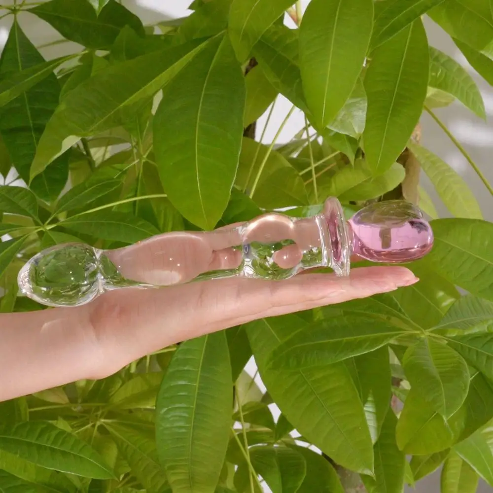 8.27 Inch Glass Dildo for Women Crystal Penis Female Masturbator Sex Toys for Adults Men Anal Pleasure Falos Faloimitator Shop