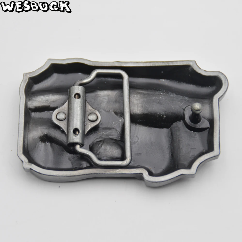 WesBuck Brand belt buckle with PU Leather Practical Business Man Fashion and leisure Belts