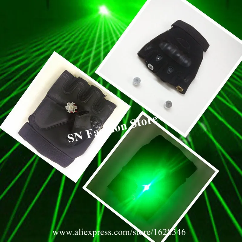 JGP02 Green laser gloves 2pcs laser heads ballroom dance disco dj laser gloves party bar stage costumes wears >40laser beams