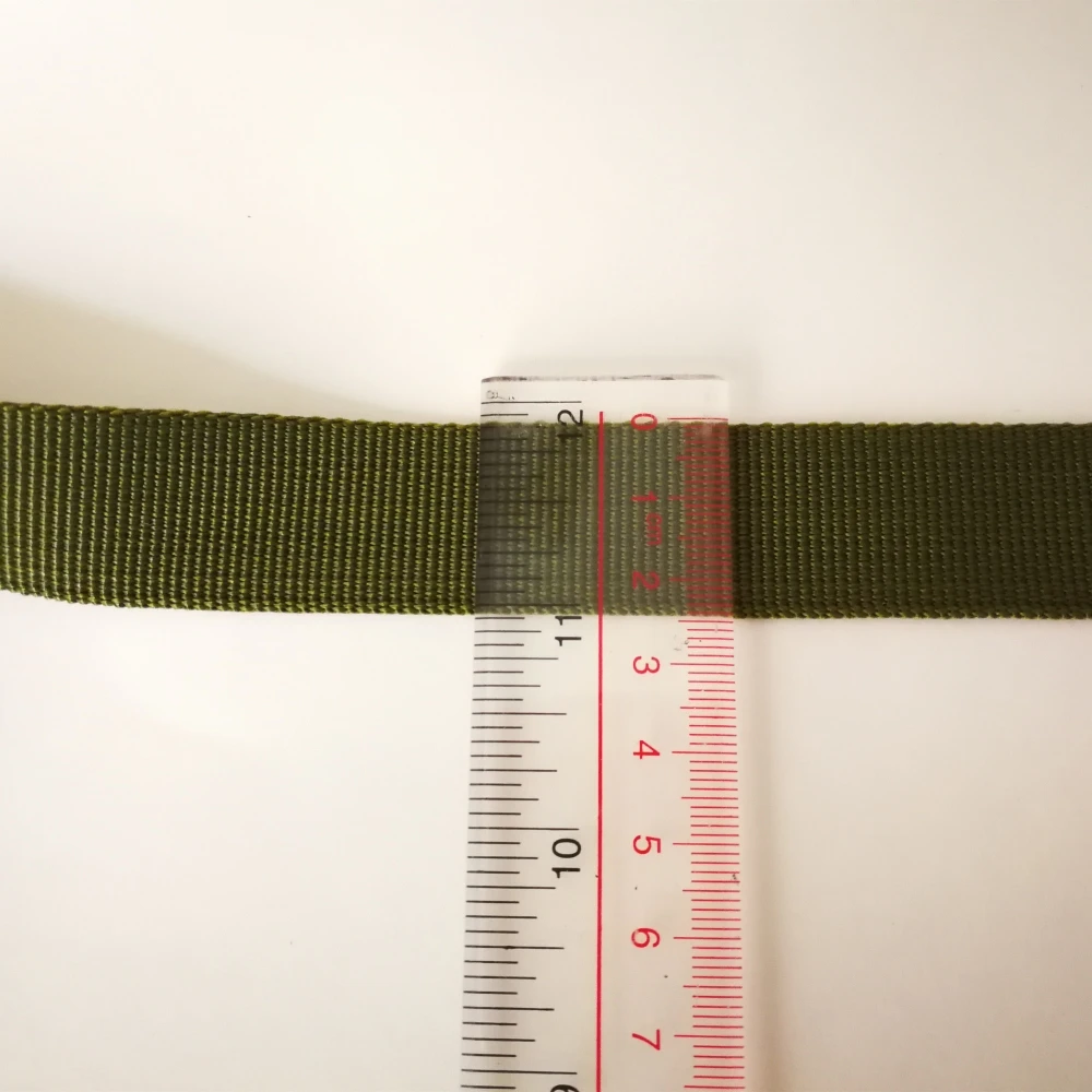 5 Meters 2.5cm(1inch) Wide Olive Green Nylon Webbing Pit Braided Strap Backpack Belt