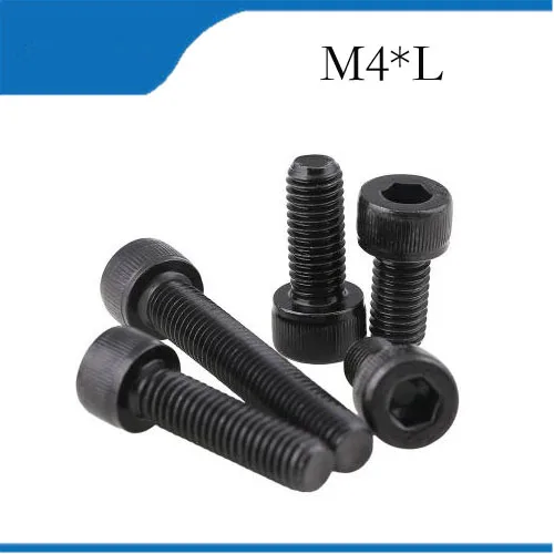 300pcs M4*30/35/40/45/50  Hexagon socket  screws Hex Head Socket Cap Screw Black 12.9 Grade Boltsm4 screws stainless bolts,nails