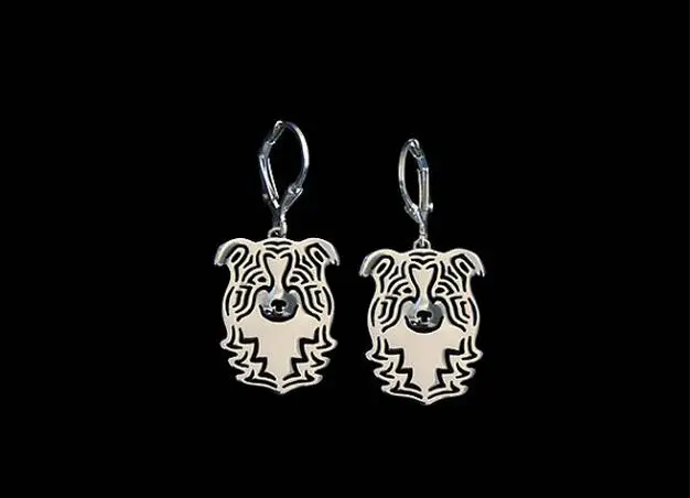 Handmade Hollow Border Collie Earrings Dog Earrings Pet Lovers Gifts Idea