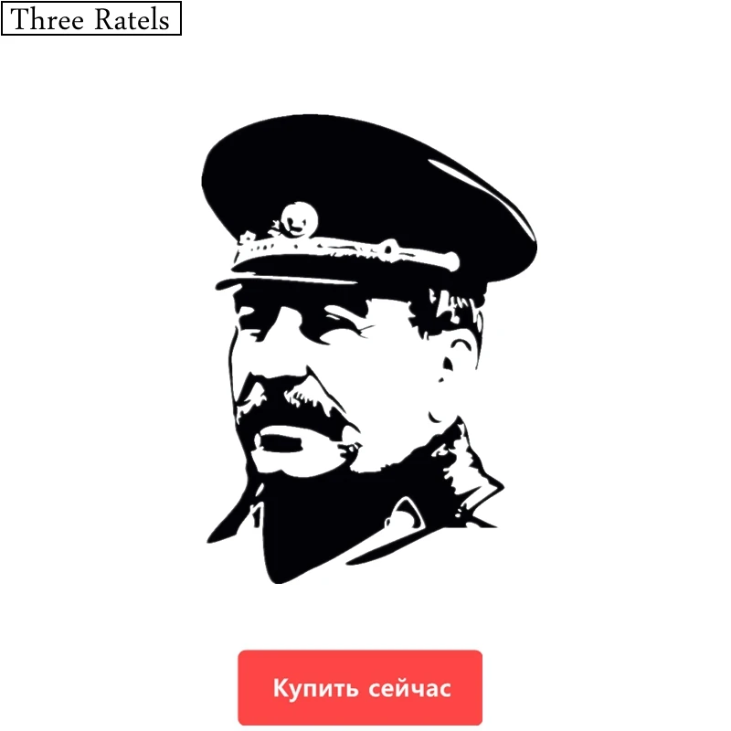 Three Ratels TZ-405 14.3*20cm 10.75*15cm 1-4 Pieces USSR Stalin In Uniform Car Stickers And Decals Auto Car Sticker