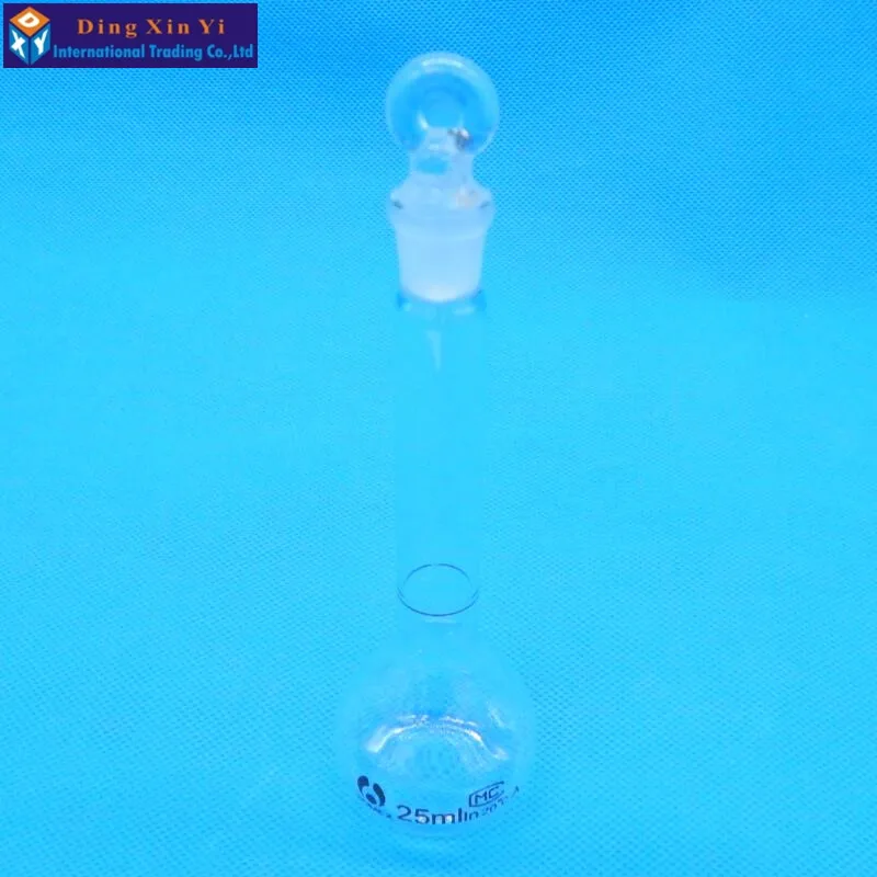 25ml Transparent volumetric flask flint glass flask volumetric Laboratory volumetric flask