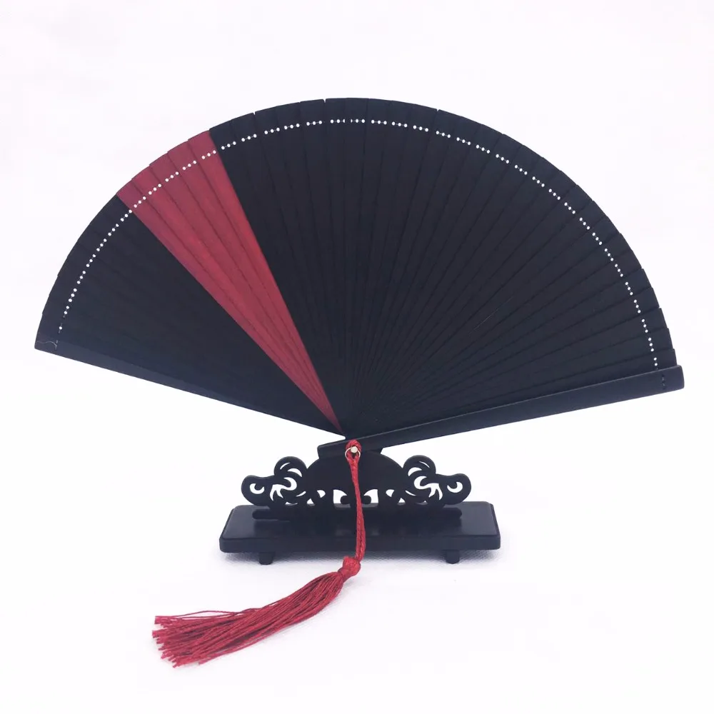 Full Bamboo Mini Portable Fan Decoration Patchwork Craft Japanese Ladies Folding Fans for Weddings Small Hand held Fan Gift