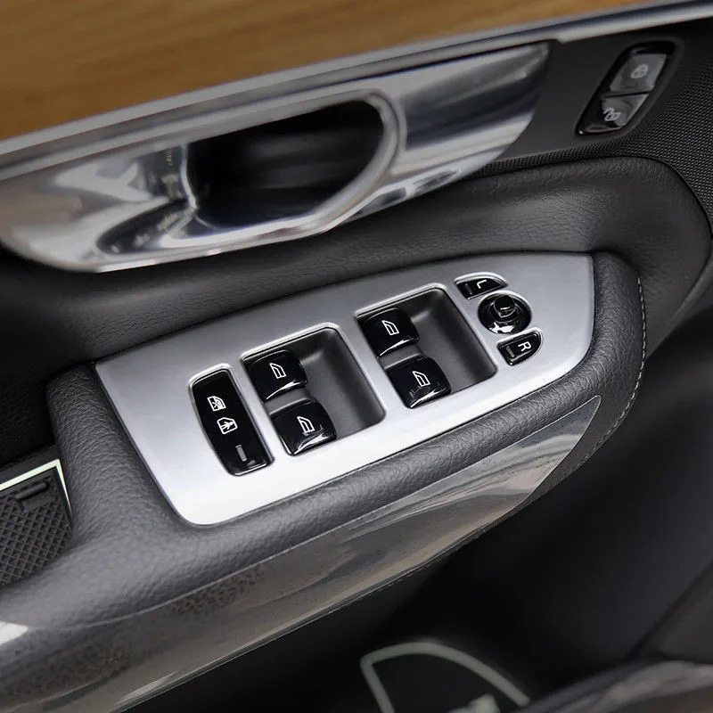 

Матовая накладка на внутренний подъемник автомобиля BBQ @ FUKA, 6 шт., для Volvo XC90 2015-2018, аксессуары для интерьера автомобиля, Стайлинг